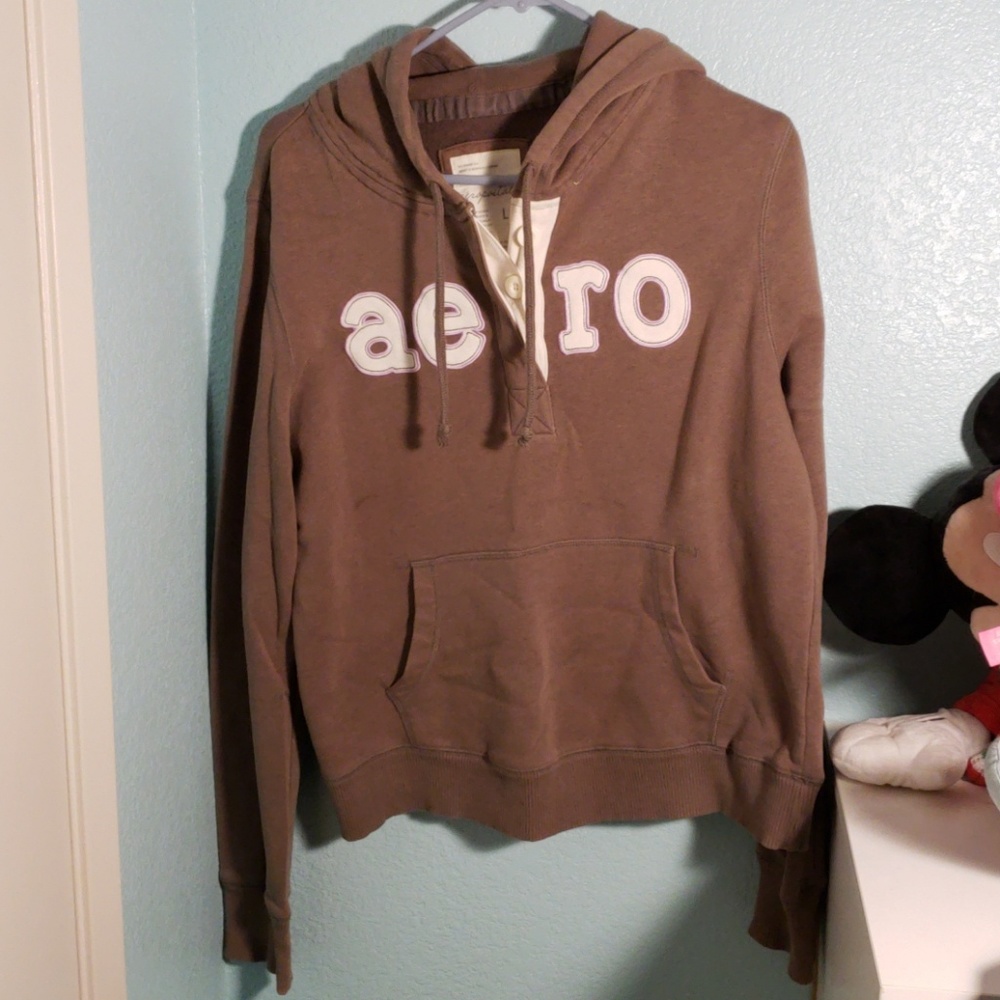 Brown Aeropostale hoodie